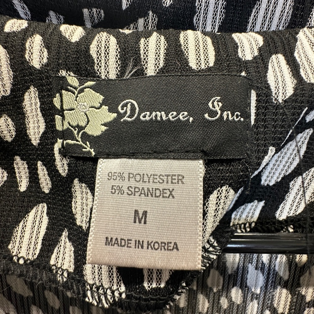 Damee Inc Womens Sheer Mesh Wired Animal Print Button Front Jacket Art to Wear M - Picture 3 of 7